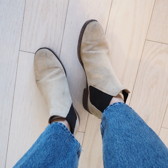 Madewell Tan Suede Chelsea Boots - Picture 6 of 6